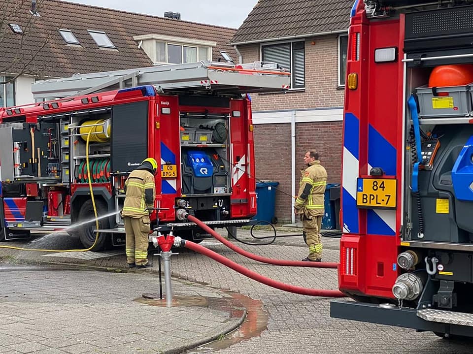 Brand in bijgebouw G.H.A. de Zeeuwstraat Alkmaar