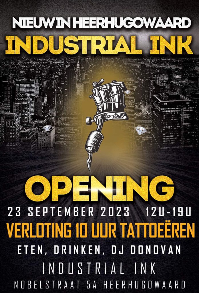 Opening nieuwe tattooshop in Heerhugowaard