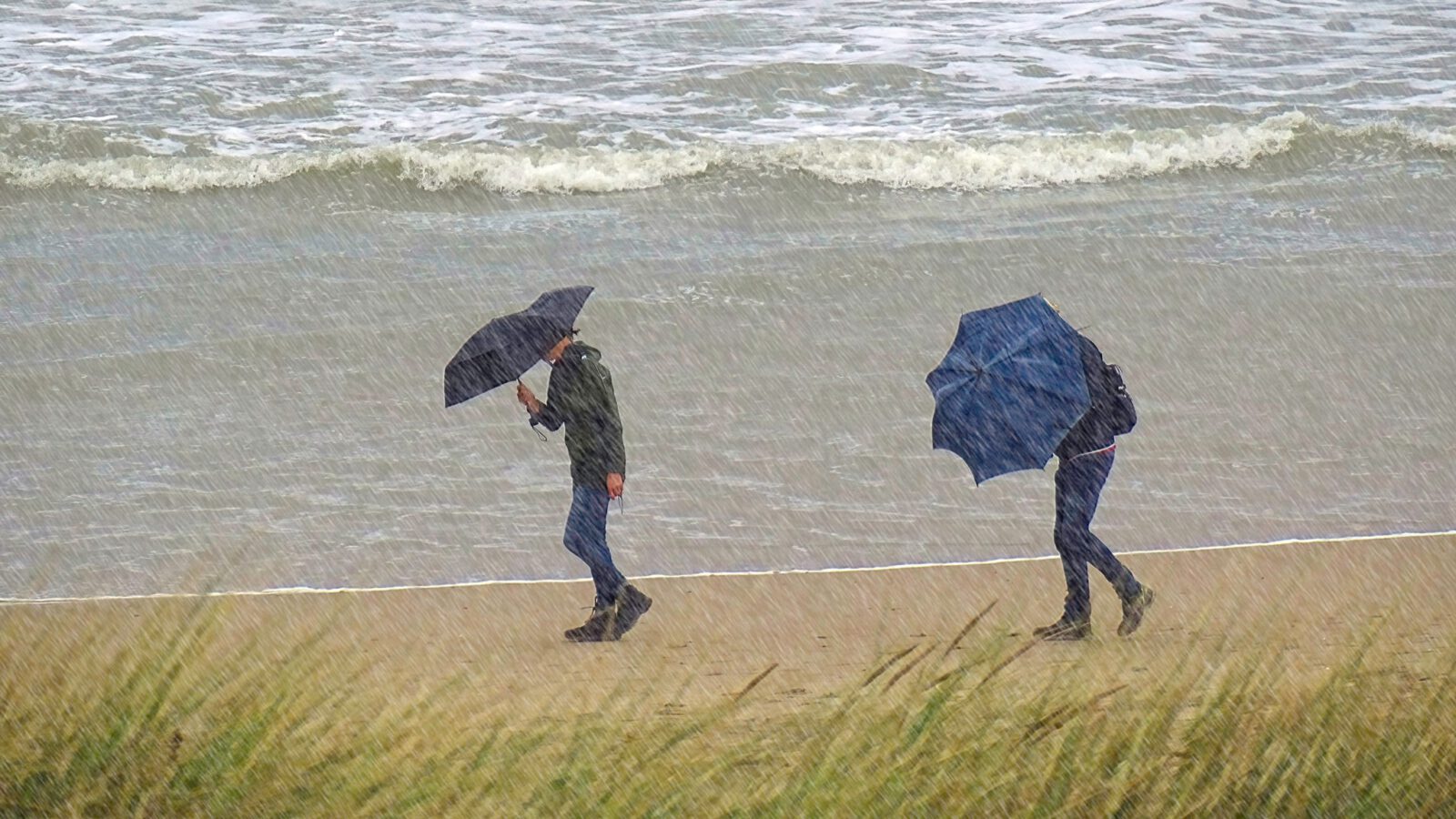 Weer: Geleidelijk buien, in de kustgebieden soms stevige buien met kans op onweer