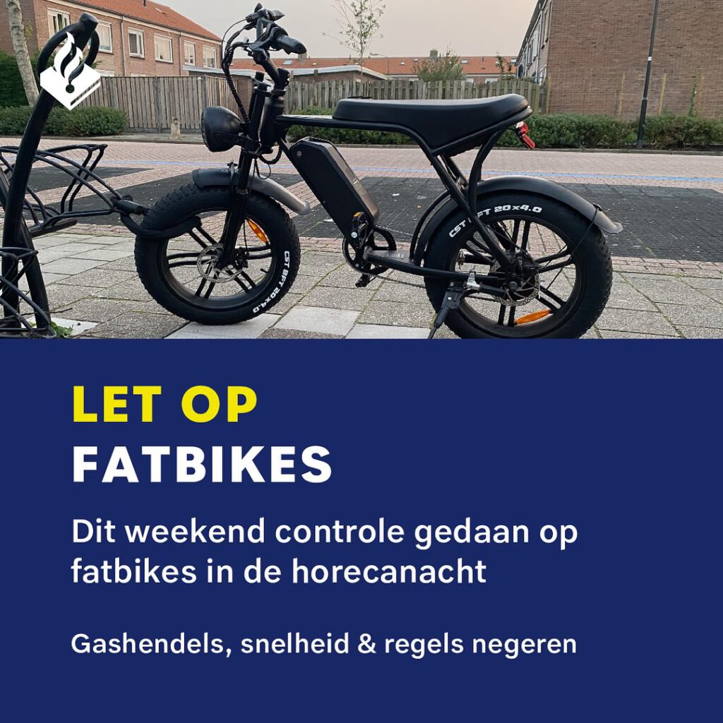 Boetes uitgereikt na asociaal rijgedrag op fatbikes na veel overlast in binnenstad Alkmaar