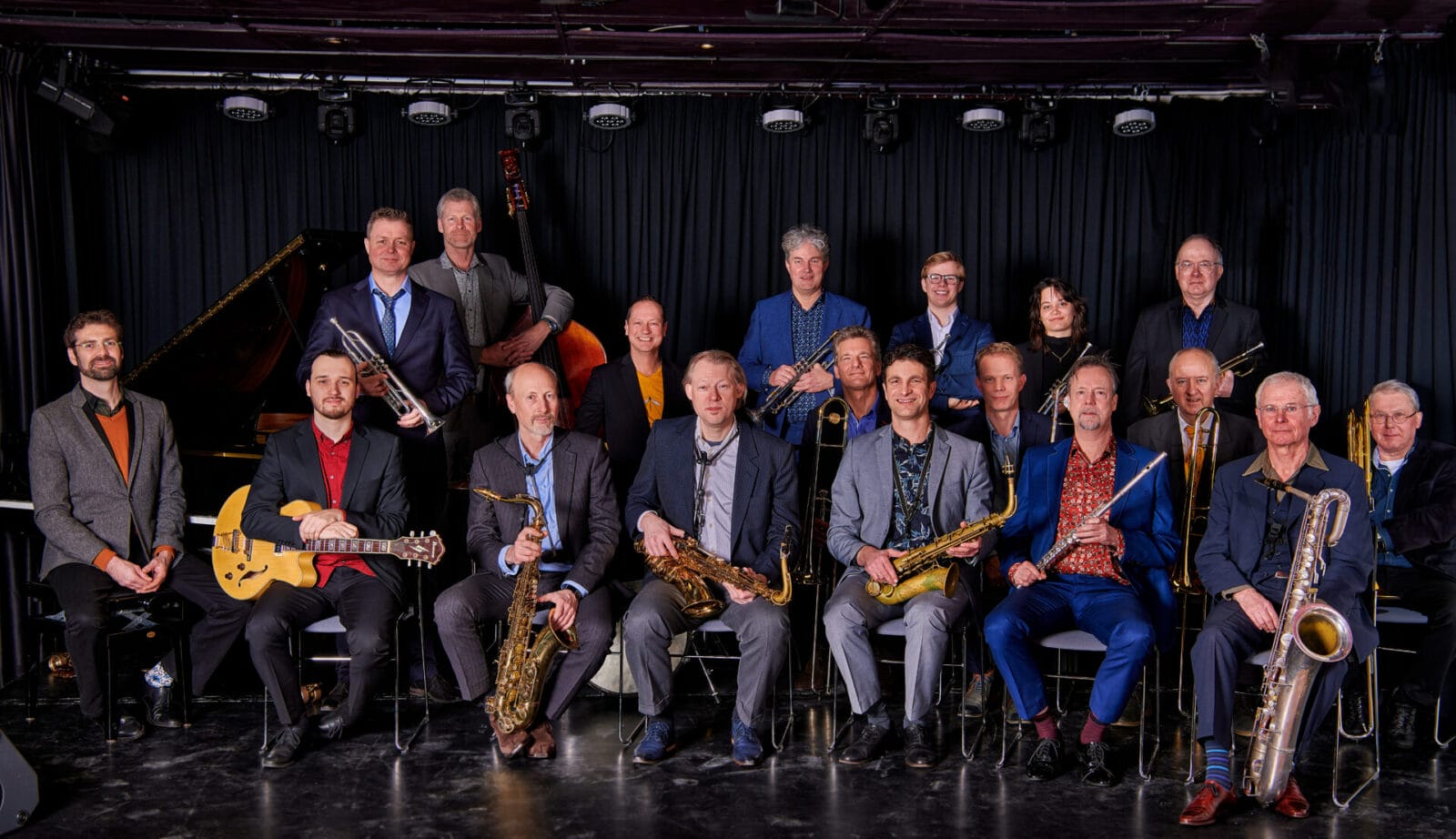 Alkmaarse Big Band op Big Band Festival in Wijkcentrum Overdie