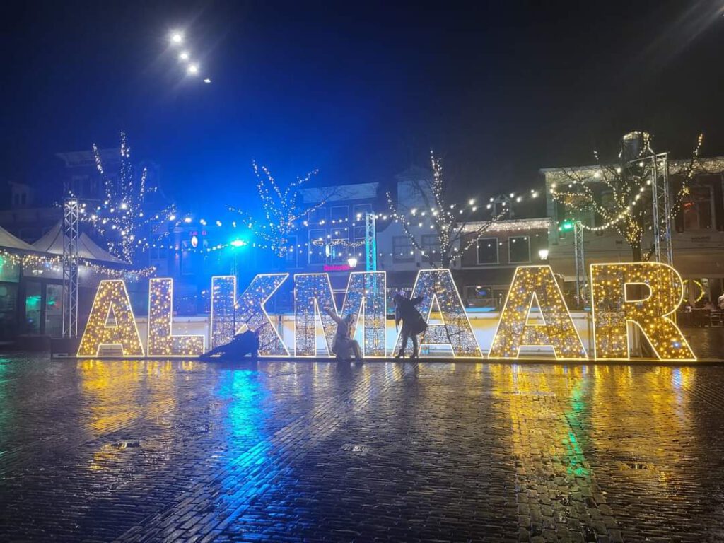 Schaatsbaan op het Waagplein