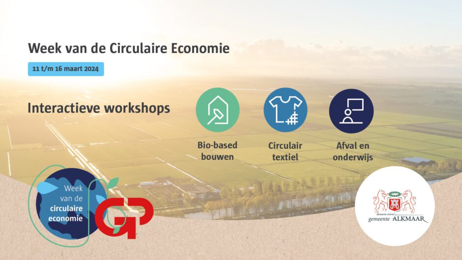 Workshops over bio-based bouwen, circulaire bedrijfskleding en afval scheiden in het onderwijs