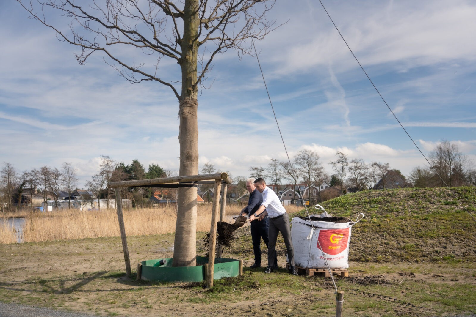 Eerste circulaire strooisellaag aangebracht in Vroonermeer-Noord 