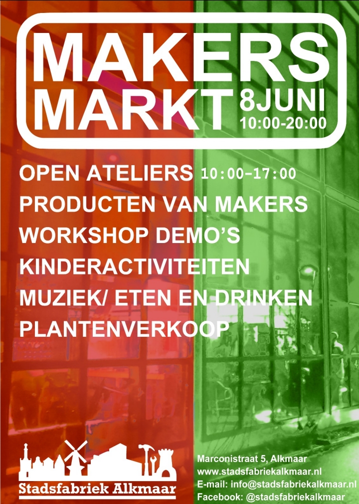 De Makersmarkt te Stadsfabriek Alkmaar