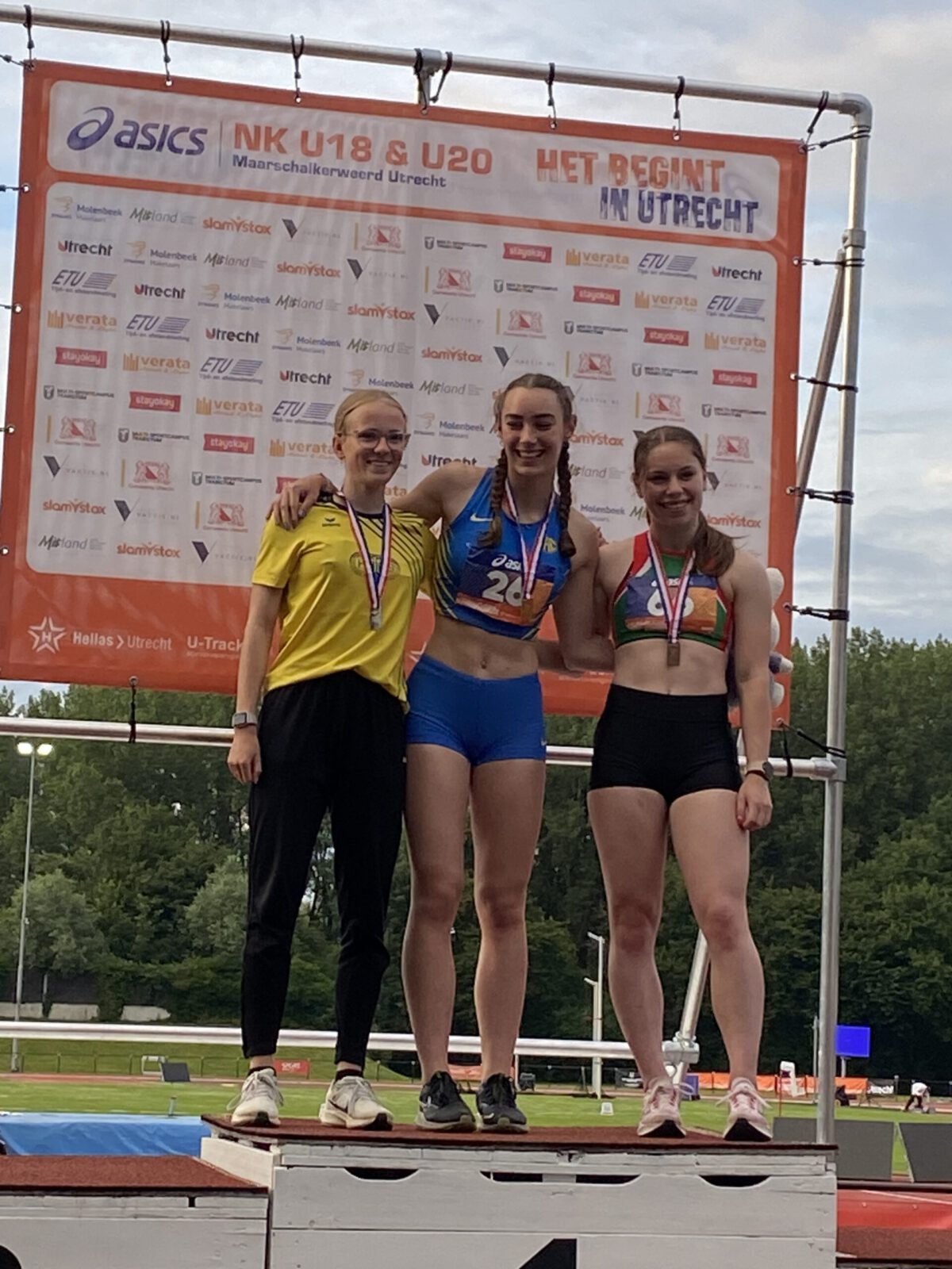 AV-Hylas sprinters op NK Atletiek