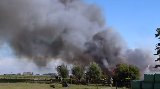 Brand bij zorgboerderij Schermerhorn