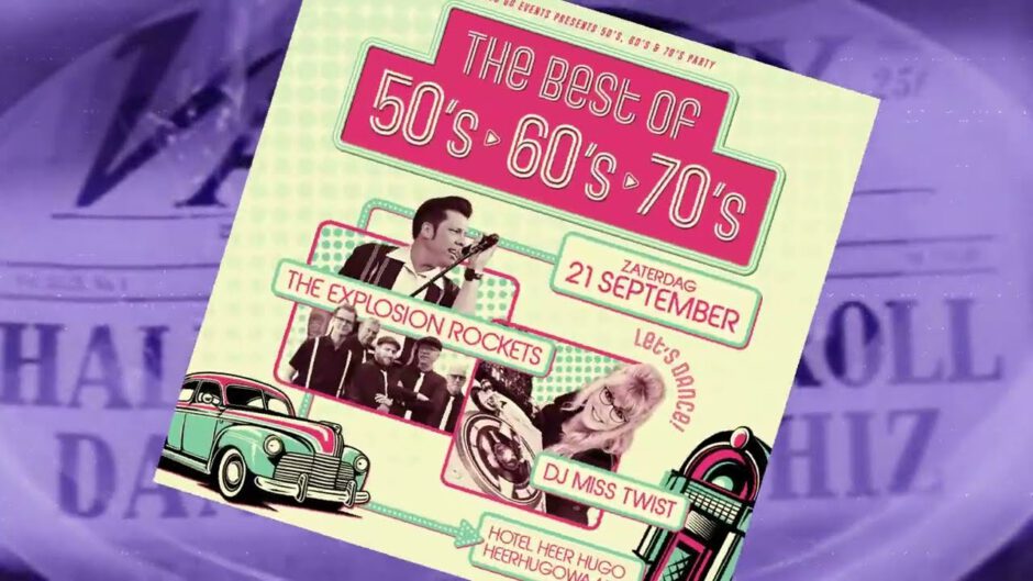 Alle hits uit de 50’s, 60’s & 70’s in Hotel Heer Hugo in Heerhugowaard