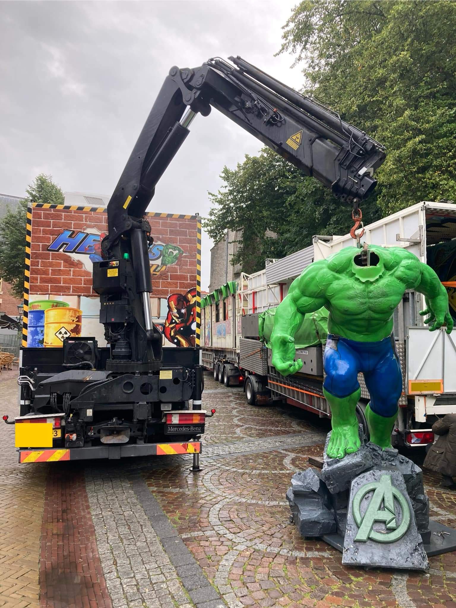 Opbouw kermis in Alkmaar gestart