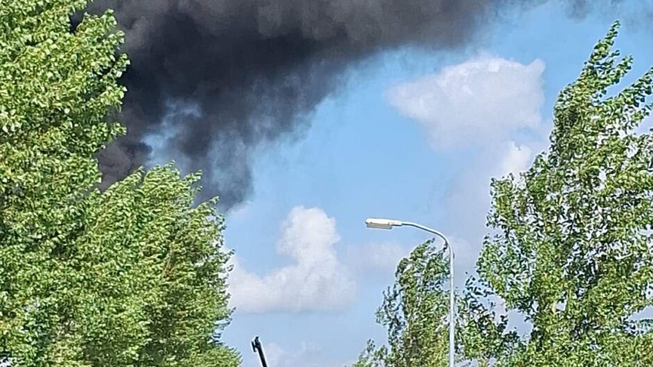 Grote brand in Hensbroek