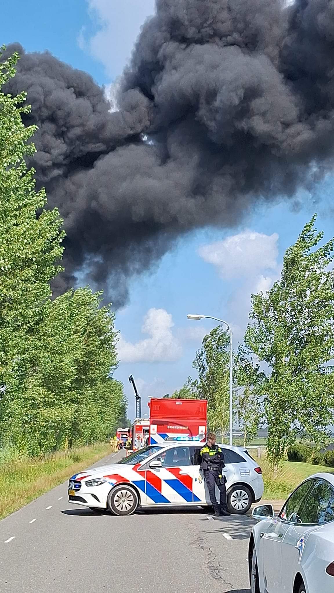 Grote brand in Hensbroek