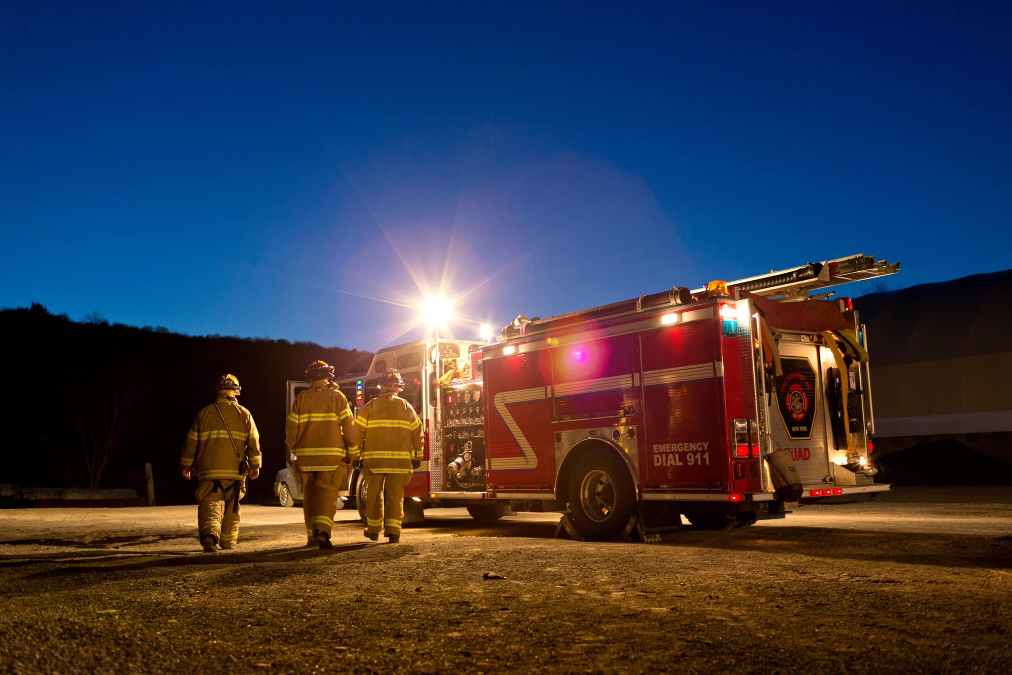 Oefening brandweer in Rekerheem