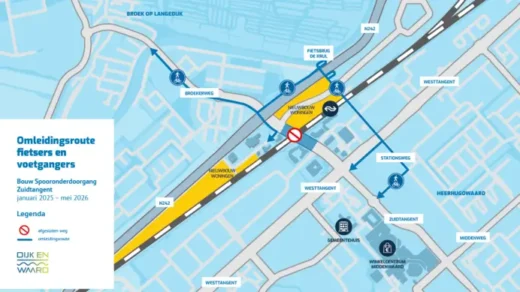 Fietsers krijgen voorrang op de Stationsweg Heerhugowaard