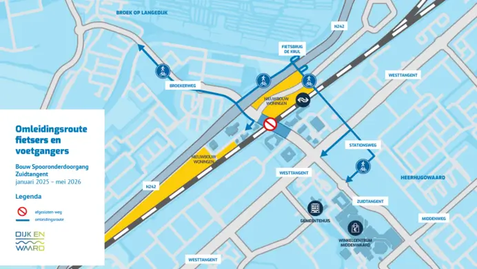 Fietsers krijgen voorrang op de Stationsweg Heerhugowaard