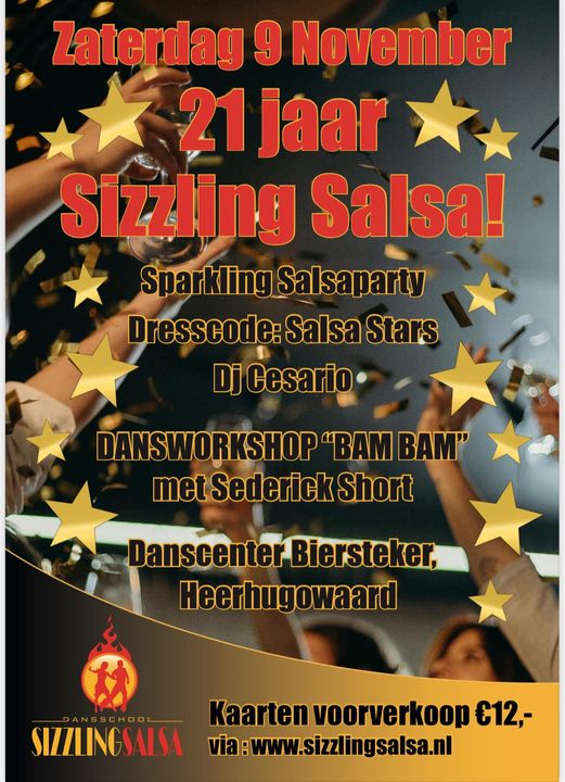 Dansschool Sizzling Salsa viert haar 21-jarige bestaan