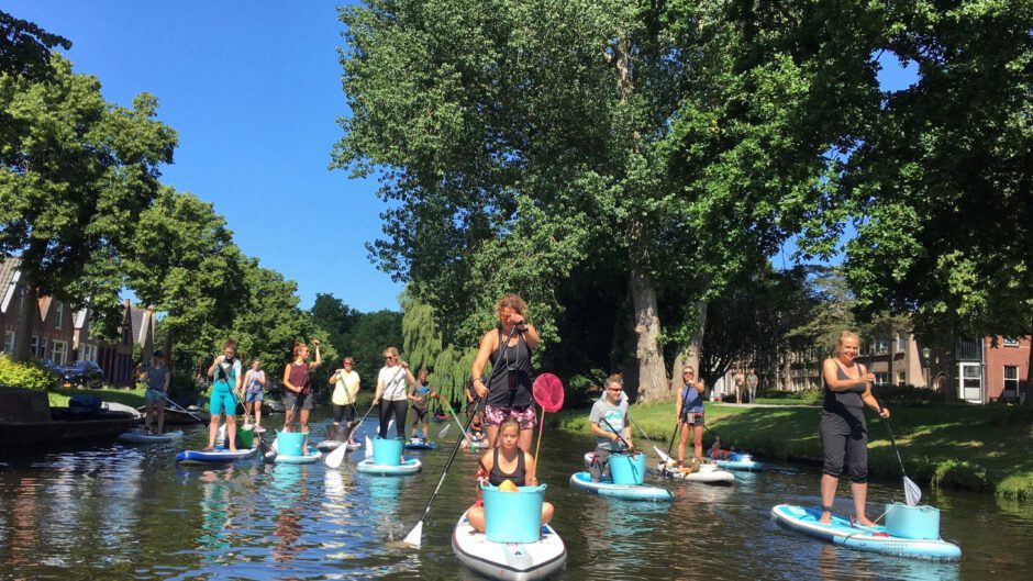 Suppend en wandelend maken we Alkmaar schoon