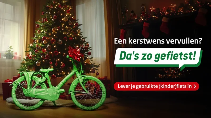 Kerstactie weer van start: doneer je gebruikte kinderfiets!