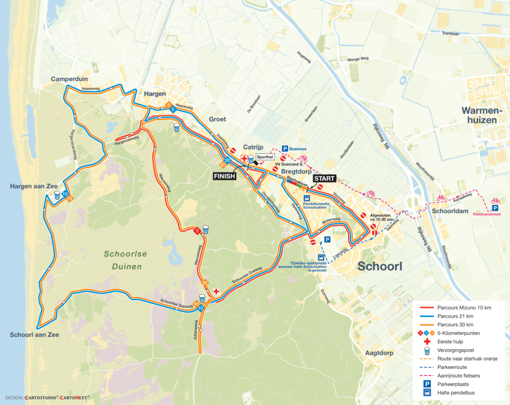 Vernieuwd parcours Groet uit Schoorl Run