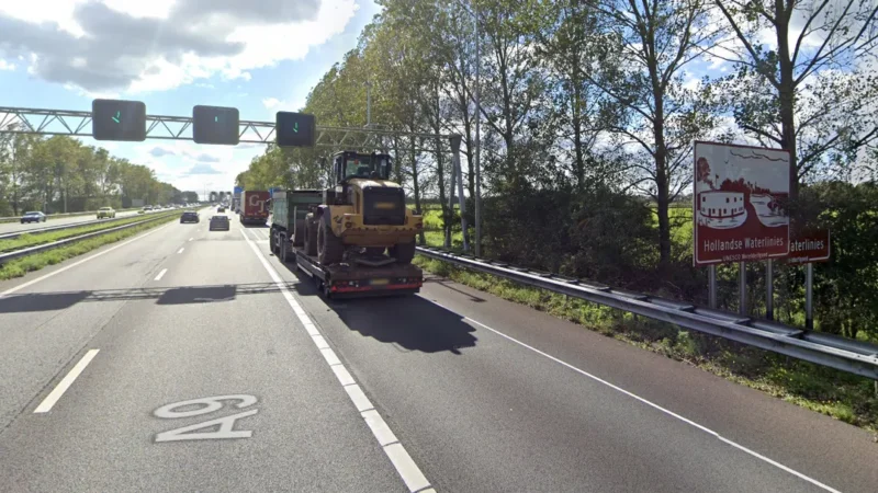 Nieuw asfalt voor spitsstroken A9 van en naar Alkmaar