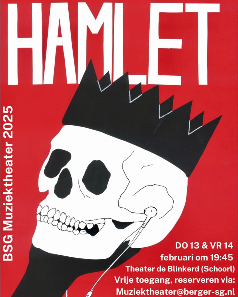 BSG Muziektheater presenteert Hamlet 13 en 14 Feb