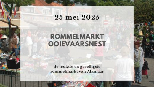 25 mei Rommelmarkt in het Ooievaarsnest