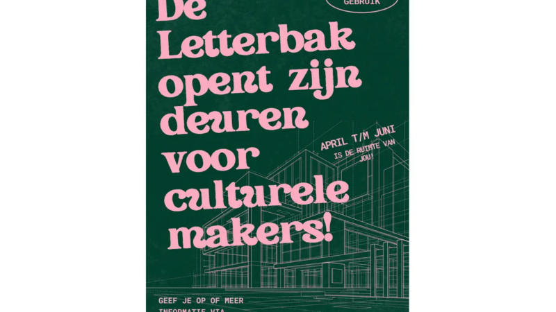 Laatste Kans: Letterbak in Alkmaar Opent Deuren voor Lokale & Culturele Initiatieven