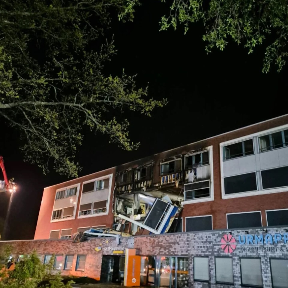 Meerdere aanhoudingen na explosie en brand in Heerhugowaard