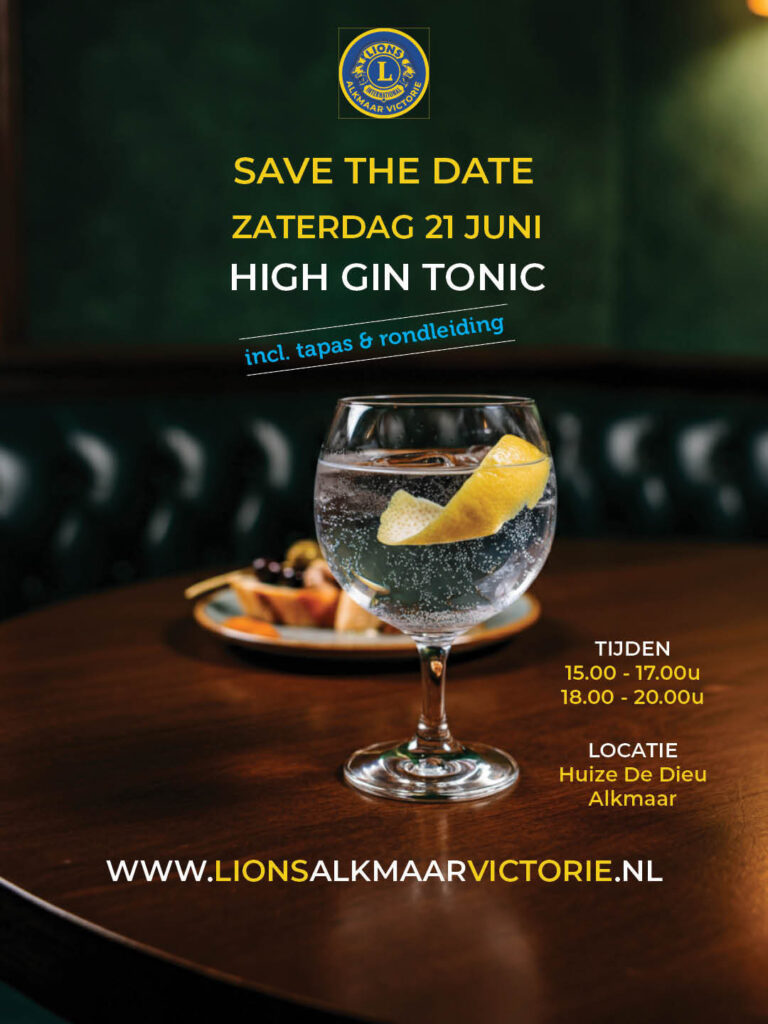 Lions Alkmaar Victorie organiseert exclusieve Gin-Tonic proeverij in historisch Huize De Dieu Culinair evenement combineert smaakbeleving met goed doel