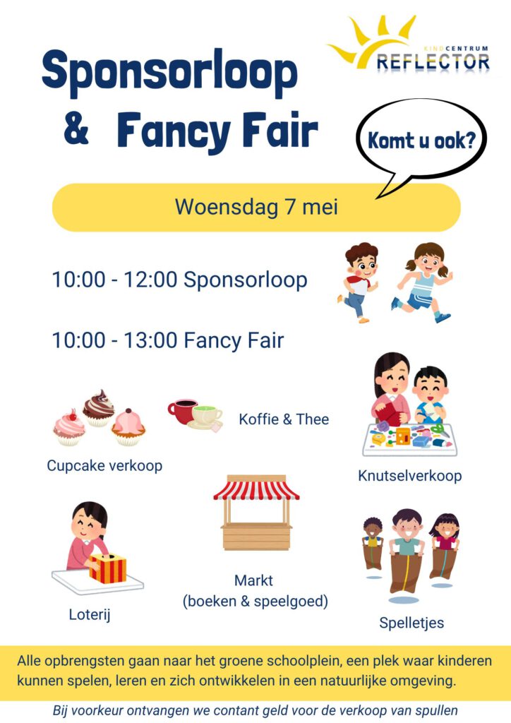 Kom gezellig langs op de Fancy Fair in de Stad van de Zon!