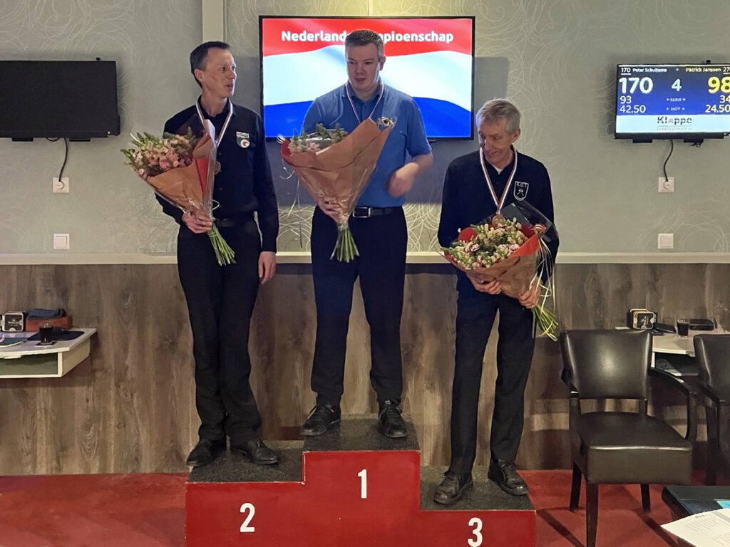 Sven Nabuurs wint NK Kader 57/2 in Castricum