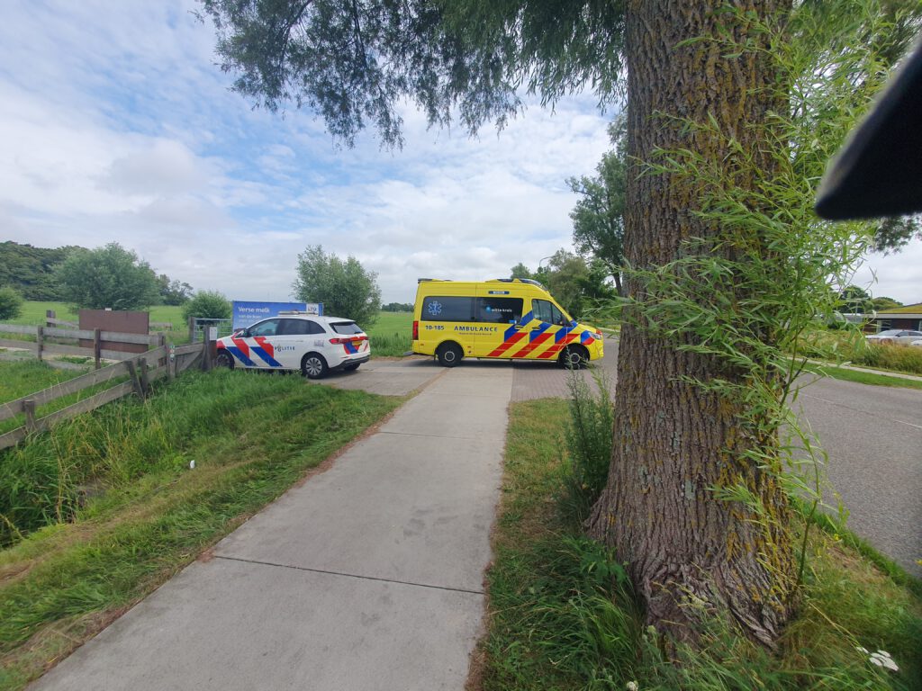 Fietser raakt te water in Heiloo