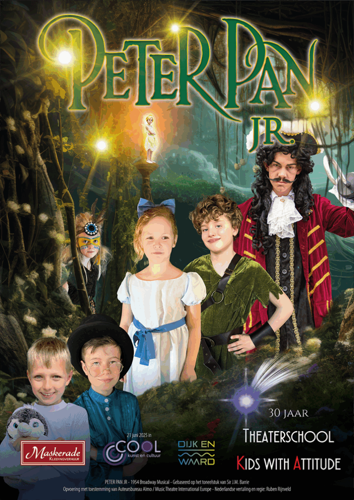 Familievoorstelling ‘Peter Pan JR’ speelt in Cool Kunst en Cultuur