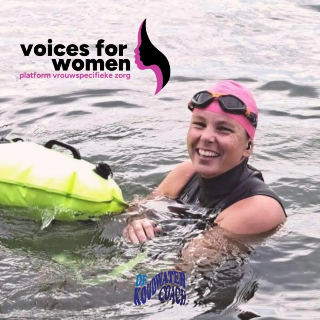 Nicky gaat zwemmend het IJsselmeer over voor stichting Voices voor women