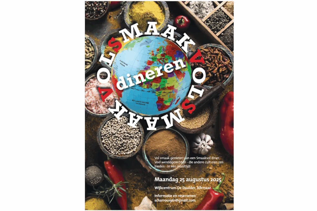 SmaakVol Dineren: een culinaire reis door culturen in Wijkcentrum de Daalder
